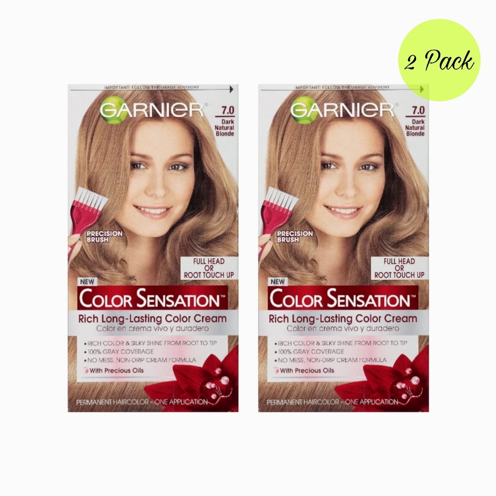 NEW Garnier Color Sensation Rich Long-Lasting Hair Color 7.0 Dark Natural Blonde